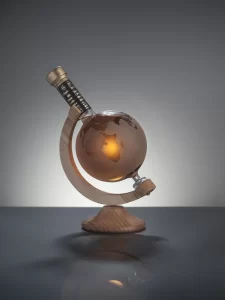 globe whisky decanter